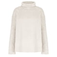 thumbnail image 5 of UAMVSH Plus Size Fleece Sweatshirts for Women Comfy Sherpa Fluffy High Neck Pullover Tops Warm Plush Long Sleeve Shirts Winter Outfits(Large,Beige), 5 of 7