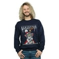 thumbnail image 2 of Tom And Jerry Mens Christmas Fair Isle Sweatshirt, 2 of 5