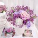 thumbnail image 3 of Xiao Hua Ramos de flores artificiales de Gypsophila morada, 7 unidades, tacto real, para bodas, fiestas, decoración del hogar., 3 of 5