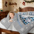 thumbnail image 3 of Manfei Gnome Twin Comforter Sets Nisse Bedding Set, Burgundy Gold 2 Pieces 1 Comforter and 1 Pillowcase, Gray Reversible, 3 of 6