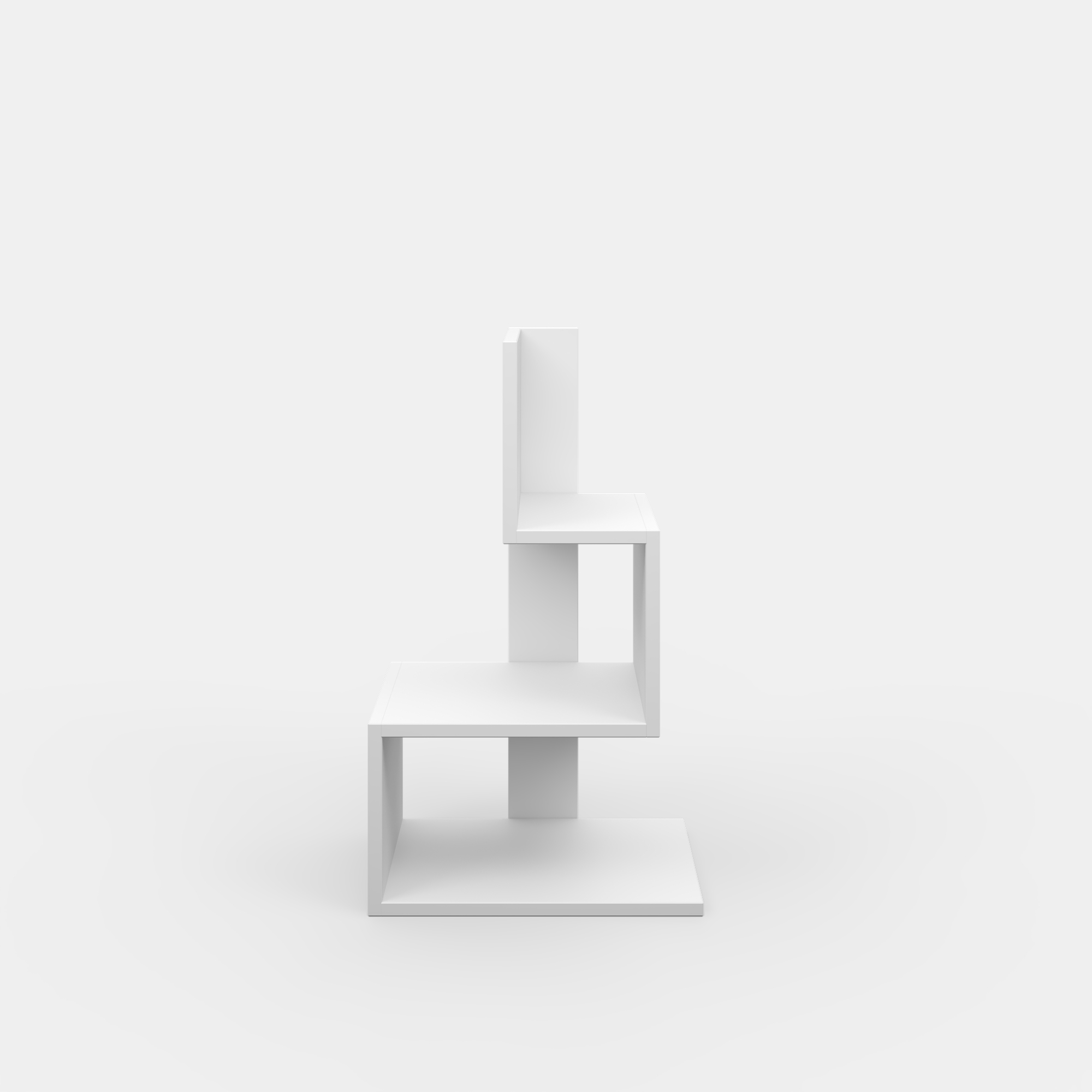Ada Home Decor Furniture White 3 Tier Nowell Nightstand