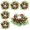 8, variant on Guvpev 4PCS Christmas Candle Rings Wreath Norfolk Pine Garland Red Berry Pinecones Wreaths Artificial Berries Snowy Pine Garland Candle Ring Holder for Christmas Wedding Home Table Centerpiece