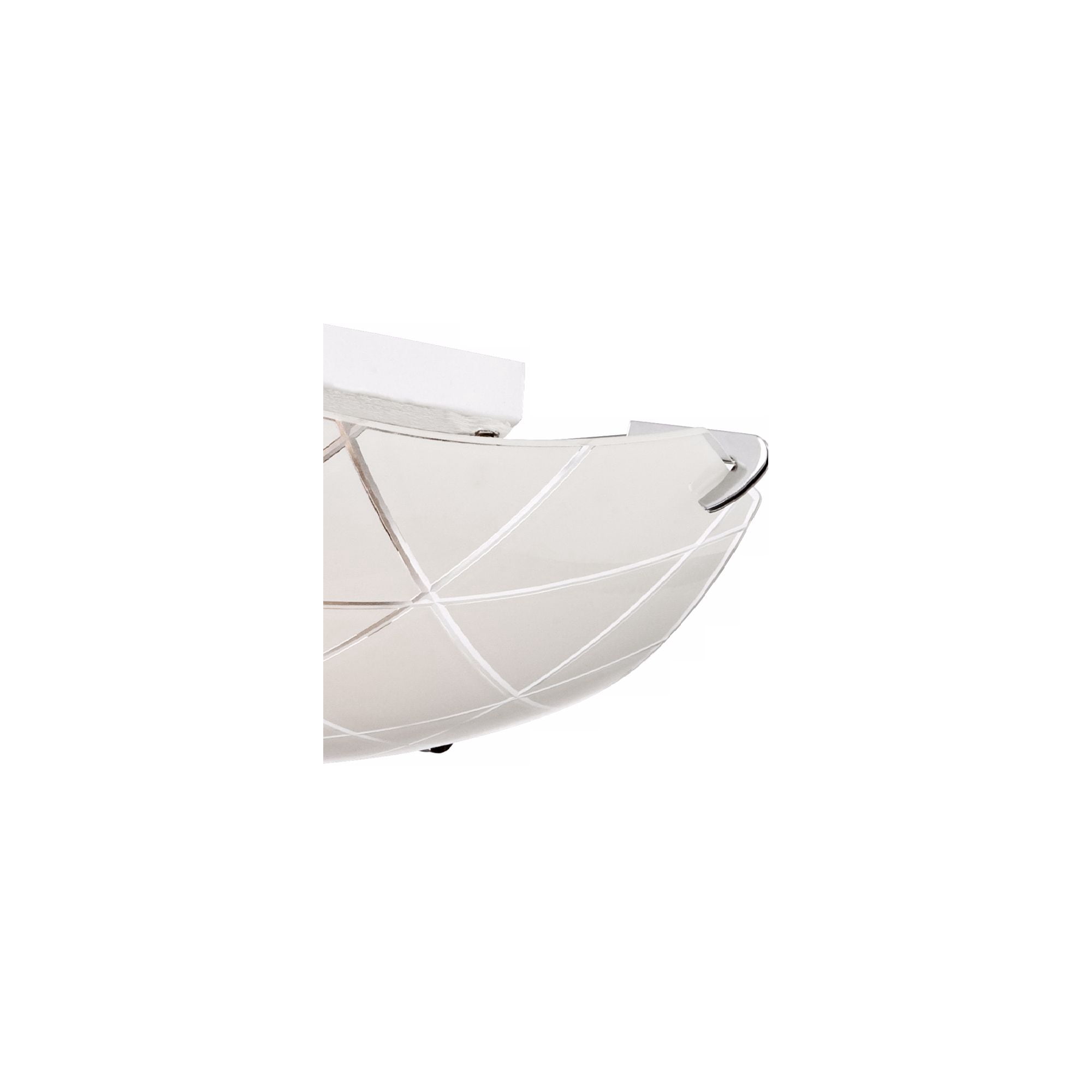 Possini Euro Design Lattice Modern Ceiling Light Semi Flush Mount Fixture 13 3/4" Wide Chrome 2-Light Square Frosted Glass for Bedroom Kitchen Hallway