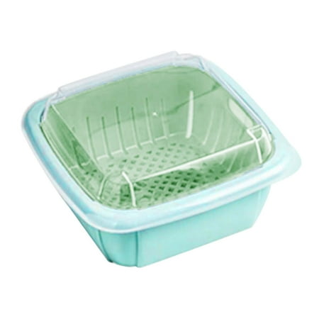 

Shiusina Double-layer Basket With Lid Household Convenient Vegetable And Fruit