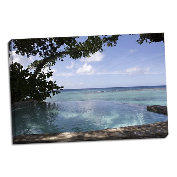 Gango Home Decor Contemporary Ocean Vistas by Karyn Millet (Ready to Hang); One 36x24in Hand-Stretched Canvas