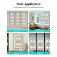 thumbnail image 6 of Window Privacy Film Boho Stained Glass Window Film Decorative Sun Block Window Cover Ethnic Aztec Southwest Neutral Aesthetic Motifs Window Clings Static Adhesive Sticker for Bathroom 23.6"x78.7", 6 of 7