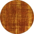 thumbnail image 1 of Ahgly Company Indoor Round Oriental Yellow Industrial Area Rugs, 5' Round, 1 of 4