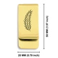 thumbnail image 2 of Stainless Steel Religious Palm Branch Classic Slim Money Clip Credit Card Holder, 2 of 2