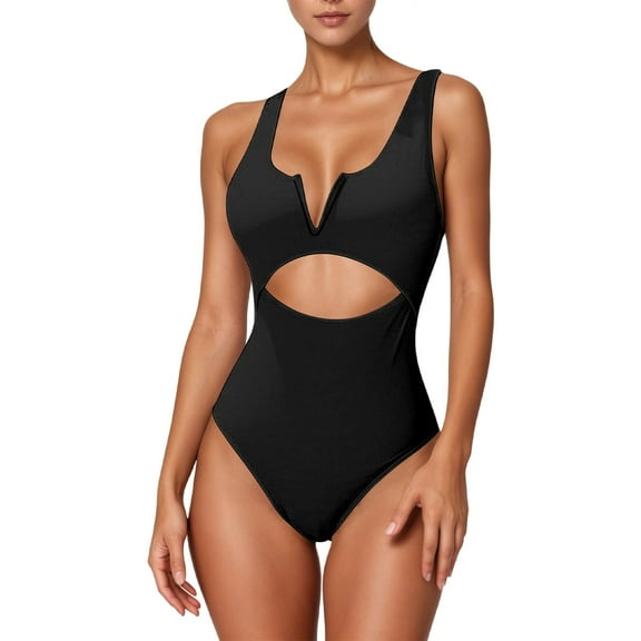 Summer Swimsuit For Women Comfortable And Stylish Swimwear Decorated In Solid Colors For Sunny Days At The Beach
