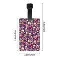 thumbnail image 4 of Luggage Tags for Suitcases, music Skull record Guitar Leather Bag Luggage Tags ID Label Tags Privacy Protection Travel Bag Labels, 4 of 6