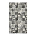 thumbnail image 1 of Geometrical Hanging Pocket Organizer, Boho Style Tribal Abstract Squares Triangles Aztec Contemporary Art Deco Like, Printed Polyester Storage Bag with Pockets, 21" x 31", Grey Cream, 1 of 2