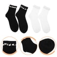 thumbnail image 3 of 2 pares de calcetines casuales para mujer, calcetines cortos de moda con decoración de perlas, calcetines de tubo, 3 of 7