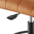 thumbnail image 6 of Computer Work Desk Chair, Tan Black, Vegan Leather, Home Office Business, Modern Contemporary HB33569, 6 of 9