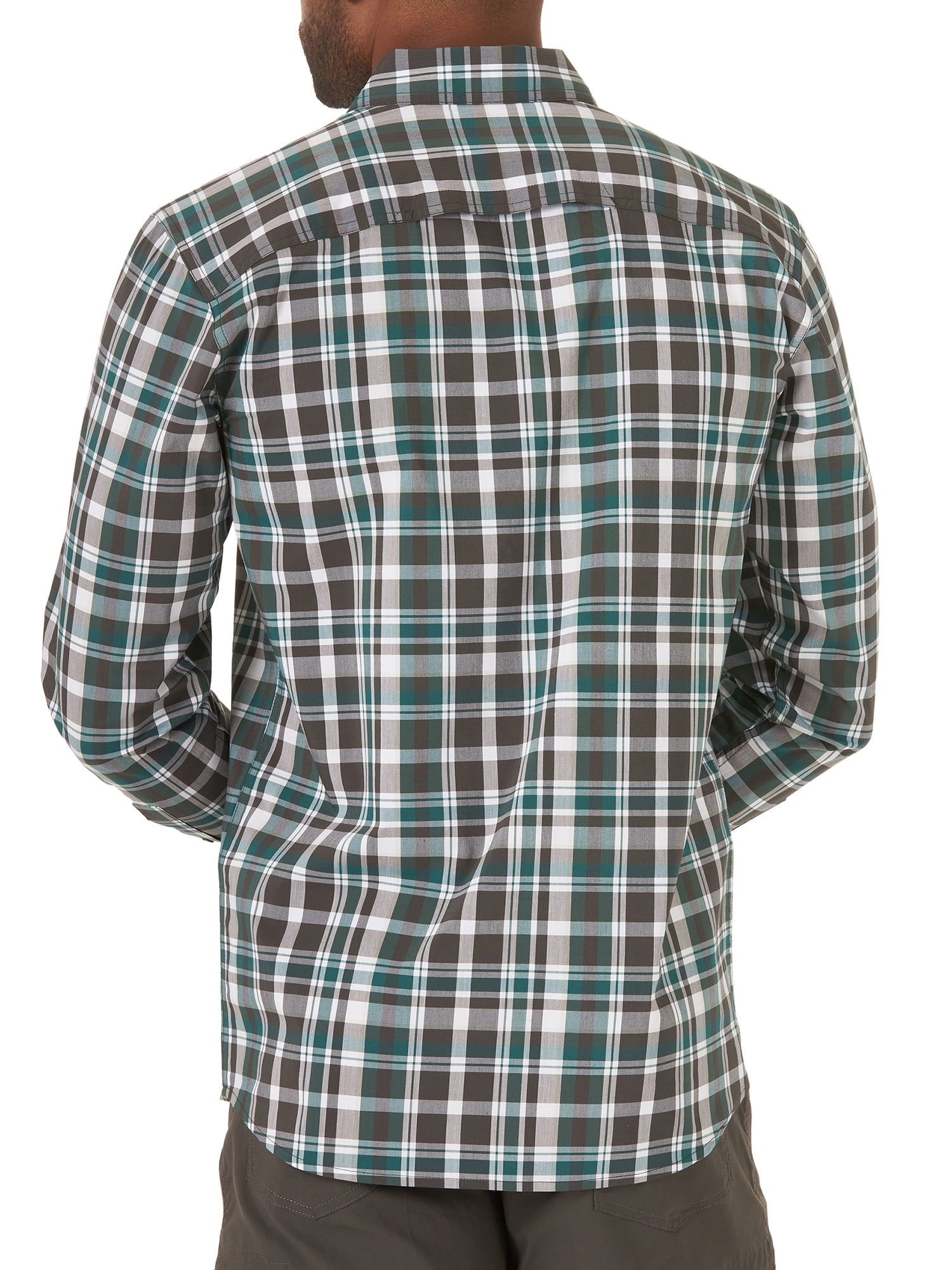 Wrangler Men's Outdoor Long Sleeve Utility Camp Shirt