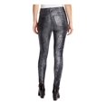 thumbnail image 2 of William Rast Womens Juniors Snake Print High Rise Skinny Jeans Silver 25, 2 of 2