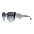 thumbnail image 6 of Womens Oversize Diva Luxury Fashion Cat Eye Designer Style Sunglasses [Slate Clear - Smoke], 6 of 8