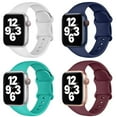 thumbnail image 1 of BRADCET 1/4Pack Silicoen Sport Band for Apple Watch Bands 44mm 45mm 41mm 40mm 38mm 49mm 42mm Women Men,  Adjustable Elastic Bands Wristbands Strap for iWatch Series Ultra 8 7 SE 6 5 4 3 2 1 Nike, 1 of 14