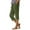 Army Green, variant on Charmgo Capri Pants for Women, Women's Casual Loose Cotton and Linen Pants with Pocket Cropped Trousers Pants Wide Leg Pants for Women Trendy Army Green L
