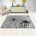 thumbnail image 2 of SKYSONIC 72x48in Spider Human Skull Area Rug, Día De Muertos Non-Slip Floor Carpet for Indoor Living Dining Room and Bedroom Area, 2 of 7
