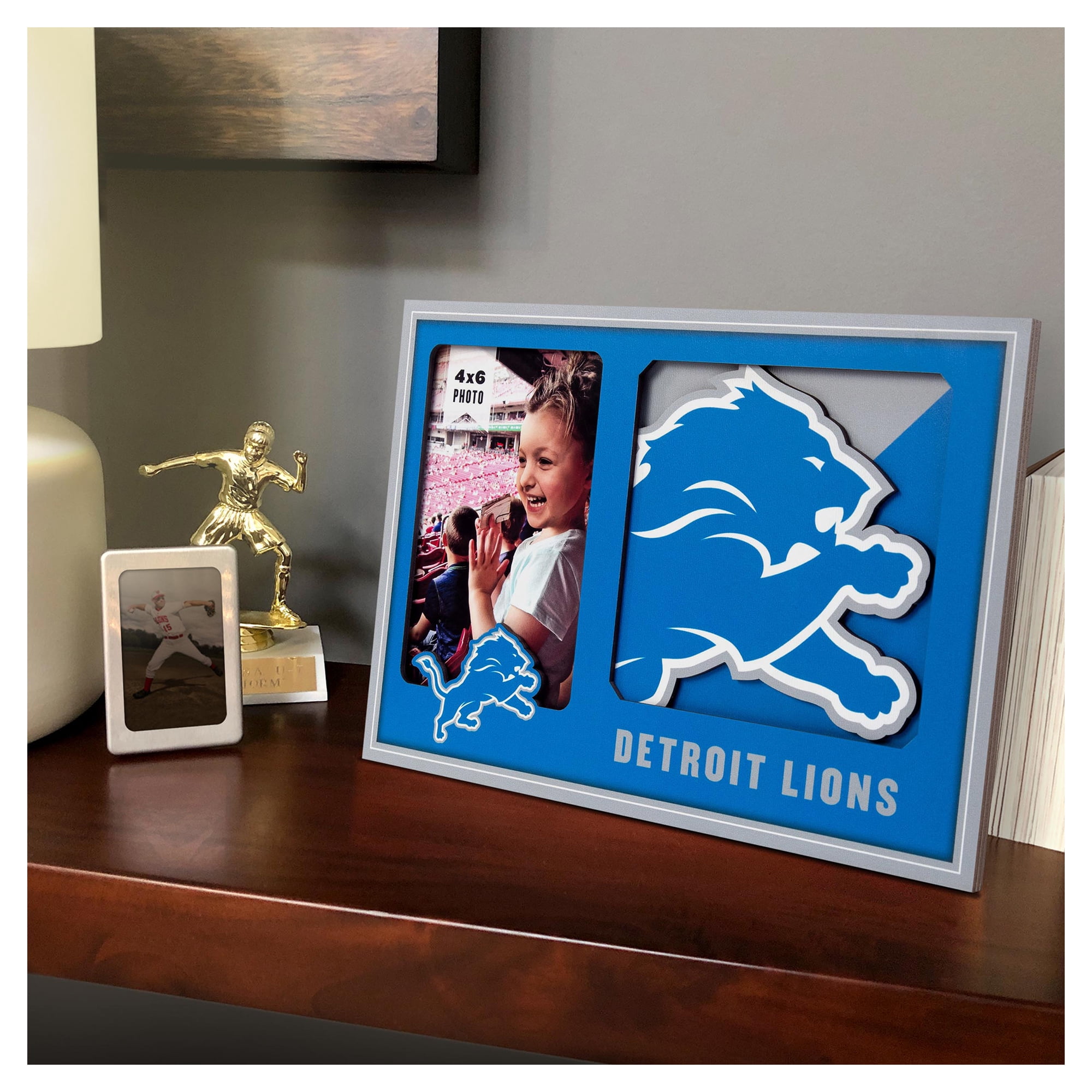 IDNA Detroit Lions 3D Logo Series Picture Frame