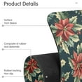 thumbnail image 4 of Yayeee Faucet Mat for Kitchen Sink 14.7" Diatomite Long Splash Guard Pad, Retro Christmas Poinsettia, 2 Pack, 4 of 7