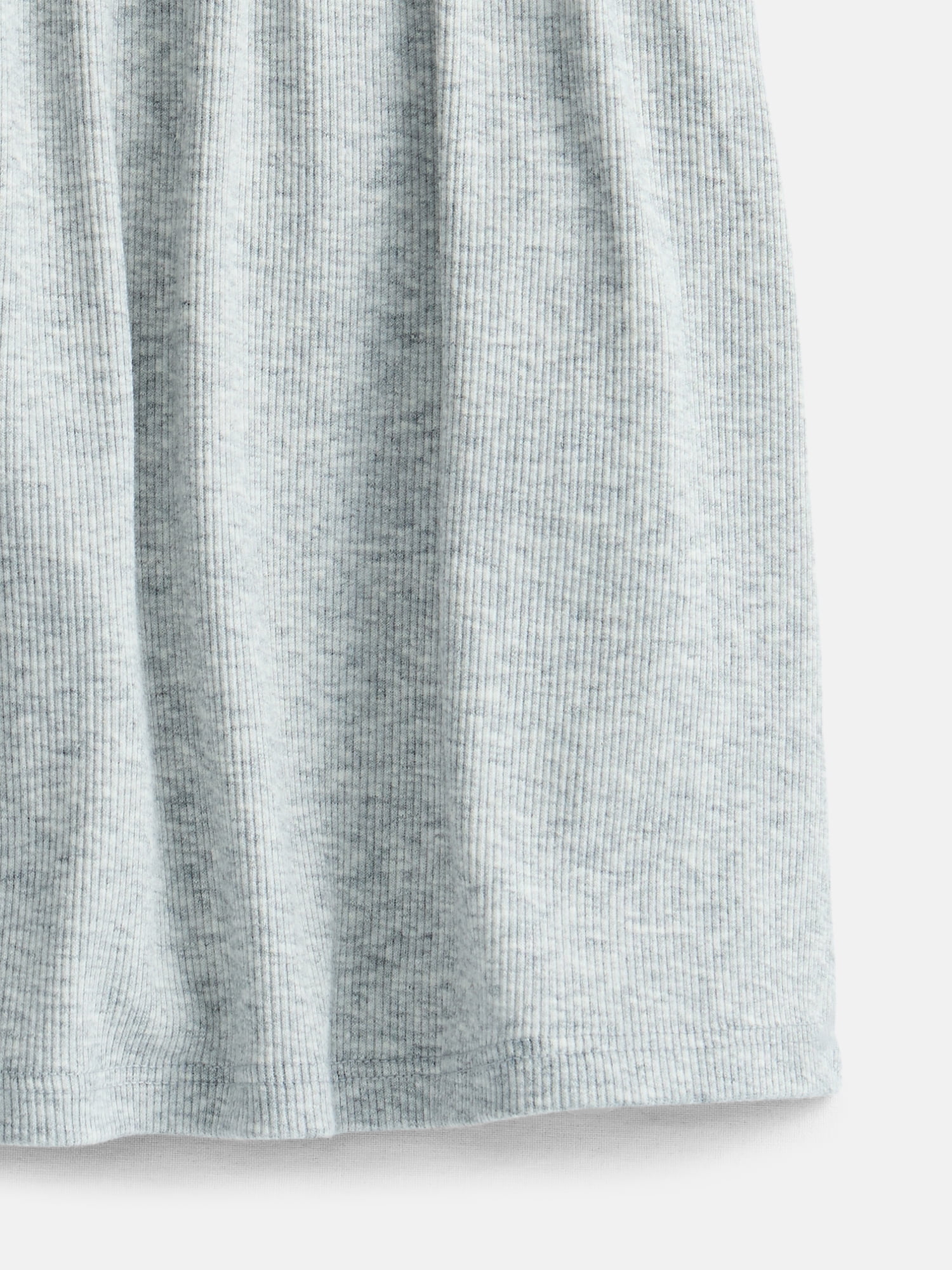 Wonder Nation Girls' Ribbed Henley Dress with Short Sleeves, Sizes 4-18