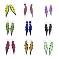 thumbnail image 4 of Guardurnaity 1 par de pendientes, accesorio de moda Flash, gotas para los oídos para el vestido diario del banquete Ropa, zapatos y accesorios Miscelánea Verde fluorescente, 4 of 6