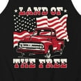 thumbnail image 3 of Instant Message - Land Of The Free Truck And Flag - Men's Jersey Tank Top, 3 of 6
