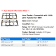 thumbnail image 2 of Head Gasket - Compatible with 2009 - 2010 Hummer H3T 4WD, 2 of 2