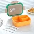thumbnail image 6 of MMJ Sealed Plastic Lunch Box with Compartments Leakproof for Office Work Microwave Safe 8.3x6.3x3.2in, 6 of 6