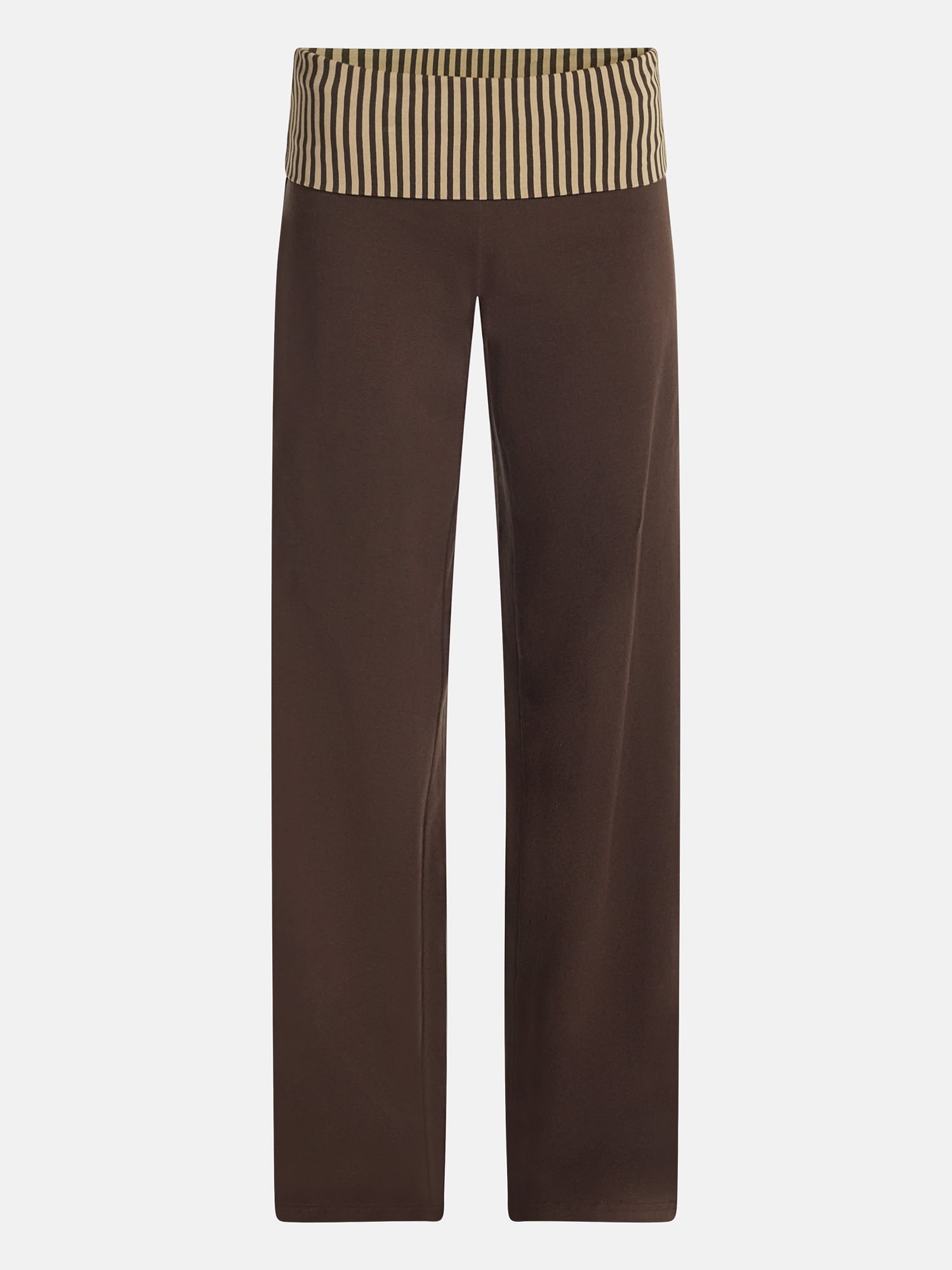 No Boundaries Foldover Wide Leg Pants, 31'' Inseam, Women's XXS-XXL