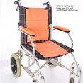 thumbnail image 3 of Wheelchair Arm Pads, Orange Universal Drive Wheelchair Arm Pads PU Leather Easy Installation Waterproof Sponge Easy To Clean  For Elderly For Replacing, 3 of 8