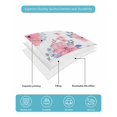 thumbnail image 4 of Twin XL Quilt Bedding Set, Pink Watercolor Floral Reversible Summer Quilt 3 Pieces, Spring Flower Abstract Art Lightweight Bedspreads Coverlets with 2 Pillow Shams for All Seasons, 4 of 5