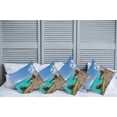 thumbnail image 2 of Ambesonne Nautical Throw Pillow Cover 4 Pack, Ship Wreck on Beach, 18", Multicolor, 2 of 5
