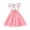 Pink, variant on IROINNID Toddler Girl Princess Party Dress Tutu Sleeveless Girls Summer Clothes 6T