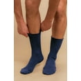 thumbnail image 6 of Women's Cottonique M27703 Latex Free Organic Cotton Socks - 2 Pack (Melange Blue L), 6 of 6