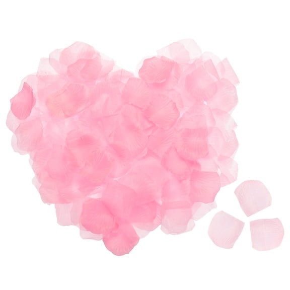 Silk Artificial Flower Rose Petals, Light Pink Faux Flowers 2x2 Inch 5000Pcs