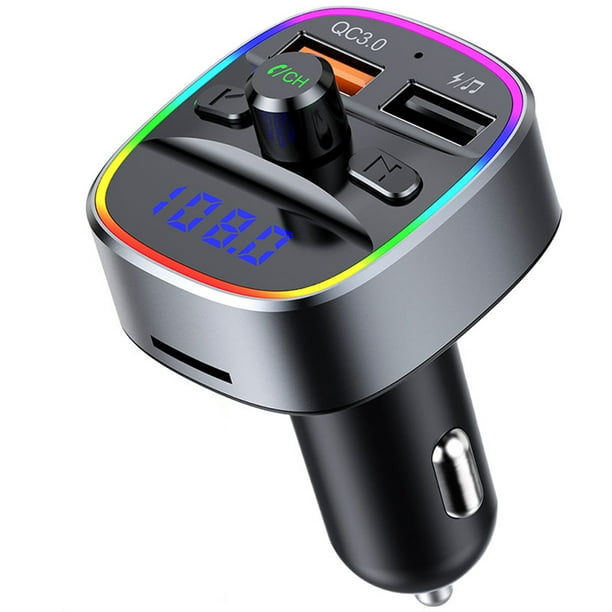 XZNGL Lecteur MP3 Adaptateur de voiture Bluetooth Transmetteur Bluetooth  Transmetteur Fm Bluetooth pour voiture Adaptateur de voiture Bluetooth  Lecteur MP3 Transmetteur Fm 