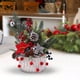 thumbnail image 4 of Adornos navideños, regalos navideños, adornos de escritorio con estilo rústico navideño, insertos de ramas de lino y bayas, adornos para mostrador de muebles. Injerto de patio., 4 of 6