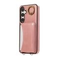 thumbnail image 2 of for Samsung Galaxy A13 5G Wallet Case with Card Holder - PU Leather Case for Women & Girls, Wrist Hand Strap, Secure Finger Ring, Shockproof Protective Phone Cover for Galaxy A13 5G, Pink, 2 of 7