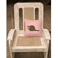 thumbnail image 2 of Carolines Treasures BB7873PW1414 Eurasian Beaver Pink Check Fabric Decorative Pillow, 14 x 14 in., 2 of 2