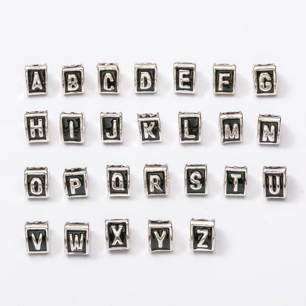 1850 Pieces A-Z Letter Beads, 7x4mm Sorted Alphabet Beads , Vowel Letter  Beads for Jewellery Bracelets Making&Crafts - Colorful 