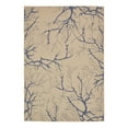 thumbnail image 3 of Unique Loom Outdoor Botanical Collection Area Rug - Branch (8' x 11' 4" Rectangle Beige and Blue/Blue), 3 of 7