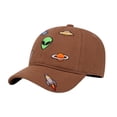 thumbnail image 2 of CYRBOKO Cotton, Soft Top Breathable Cotton Adjustable Baseball Caps for Kids Coffee Size 2-6 T, 2 of 5