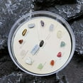 thumbnail image 4 of Wovilon Tools Home Improvement Natural Crystal Agate Stone Gemstone 15 Kinds Of Specimens Alarm Clock Table Shape Geology Teaching Materials, 4 of 6