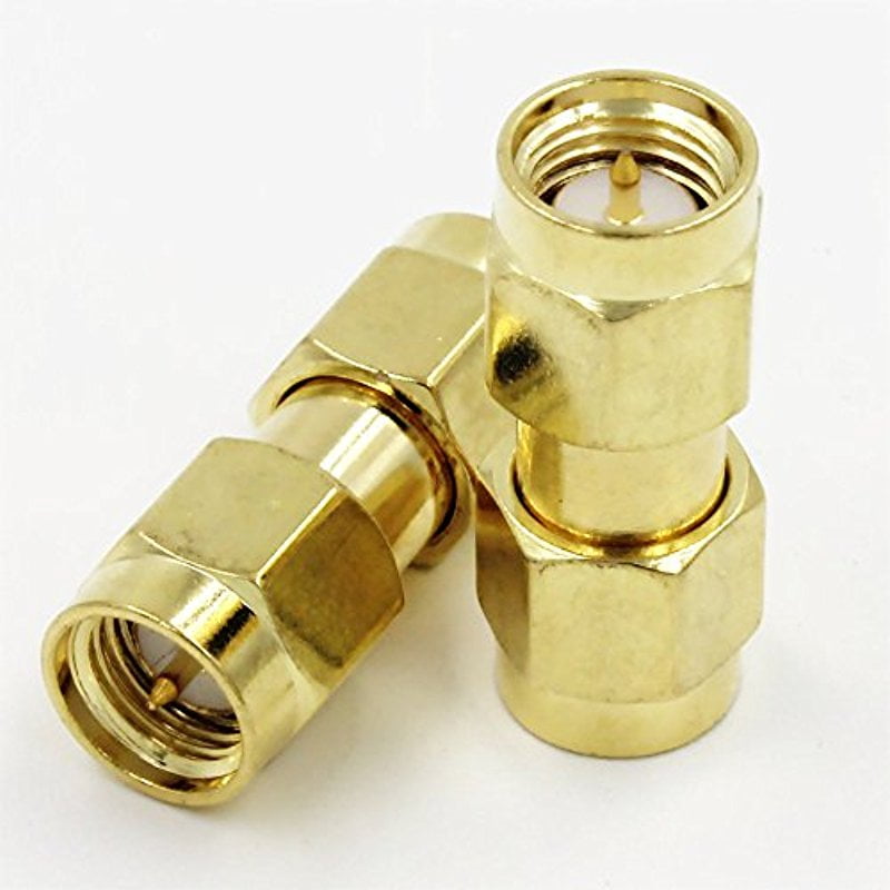 SMA Male to SMA Male Plug In Series RF Coaxial Adapter Connector Quick
