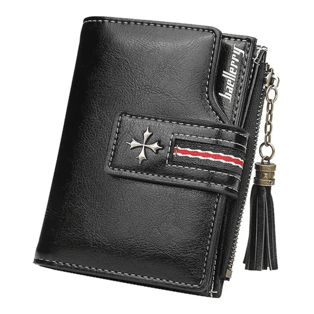 Cartera De Piel Malubero Diseño De Borlas Negro Malu1874