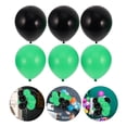 thumbnail image 3 of 30 globos de látex de 25 cm, color negro y verde, para fiestas de cumpleaños, bodas, aniversarios y celebraciones, 3 of 7