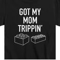 thumbnail image 3 of Instant Message - Got My Mom Trippin  - Toddler And Youth Short Sleeve Graphic T-Shirt, 3 of 6