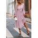 thumbnail image 5 of Vestido Boho Floral PRETTYGARDEN con Cruzado, Cuello en V, Manga Larga, Talla XL, 5 of 6